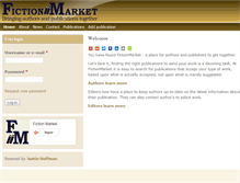 Tablet Screenshot of fictionmarket.org